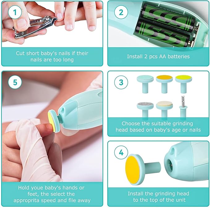 Nanovac™ Baby Nail Clippers with Light